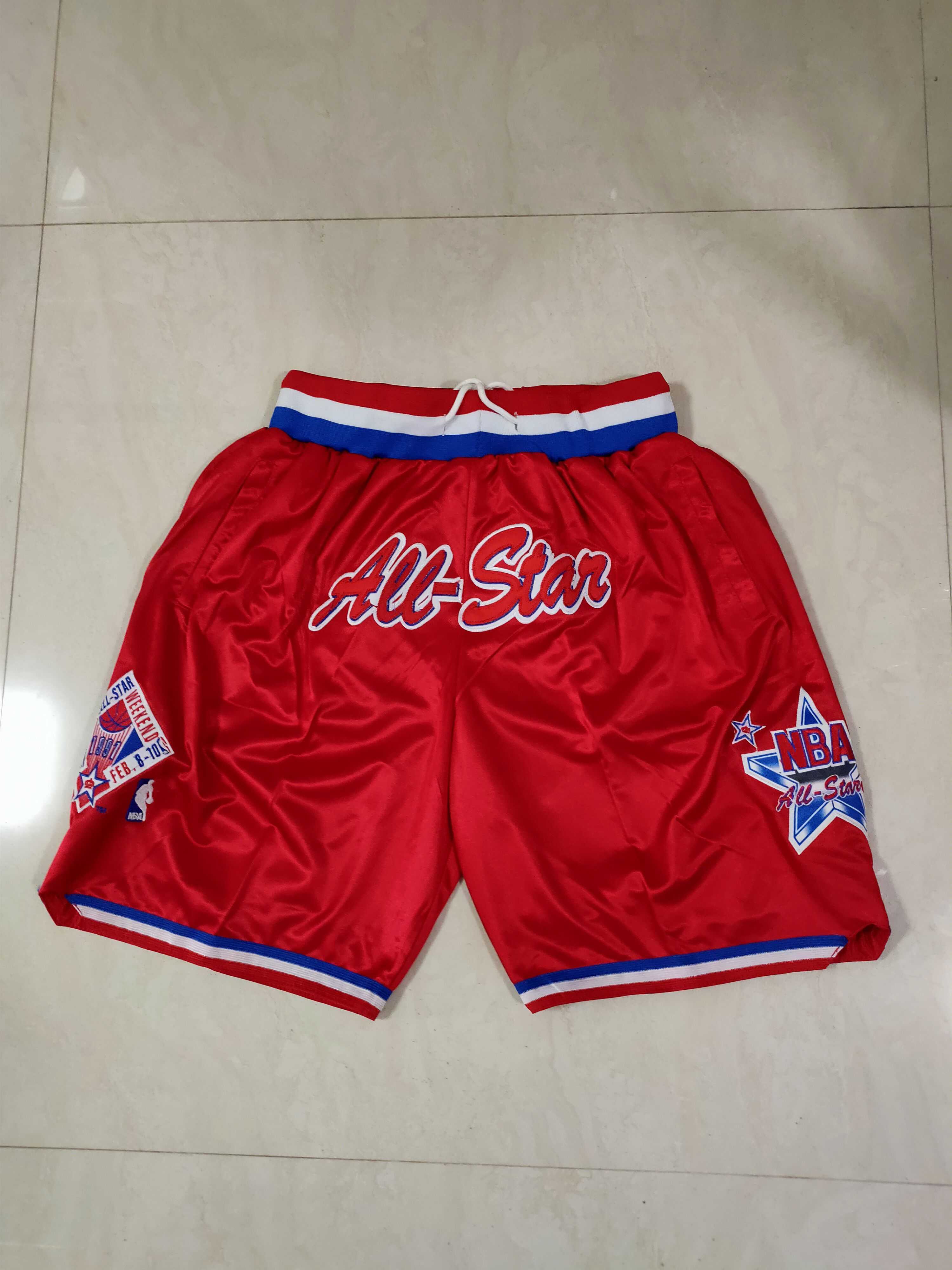 Men 2021 2003 all star Red Shorts